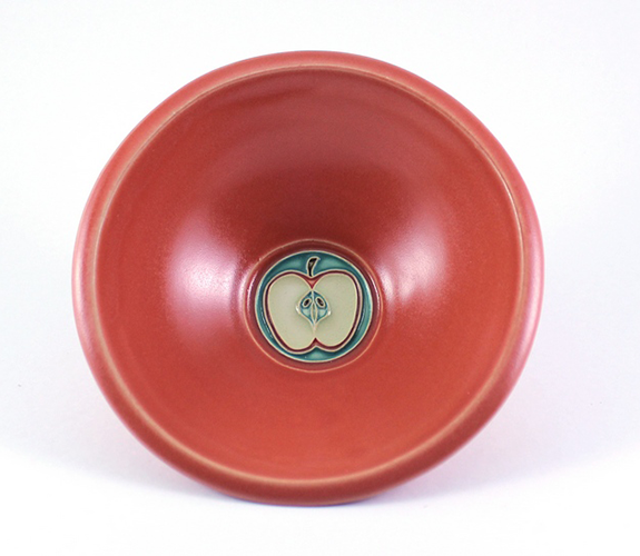 Ceramic Cereal Bowl with Apple Design